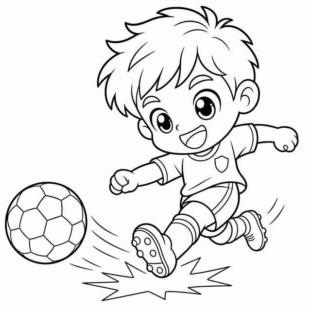 Chibi — Chibi piłkarz