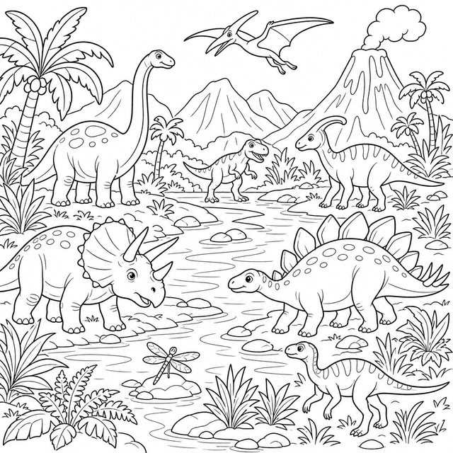 Młody Odkrywca — Dinozaury przy prehistorycznej rzece