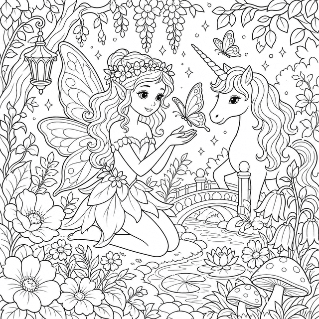 Fantastyczny — Wróżka w magicznym ogrodzie