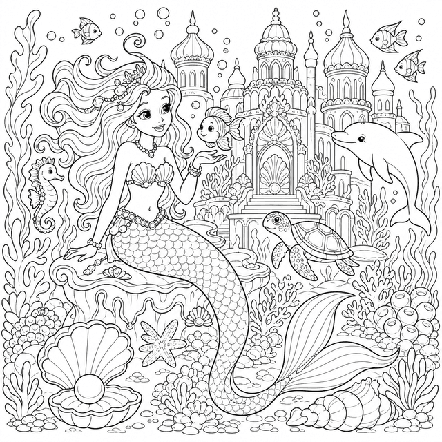 Fantastyczny — Syrena w podwodnym królestwie