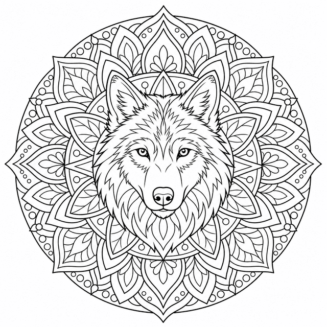 Mandala — Mandala wilka