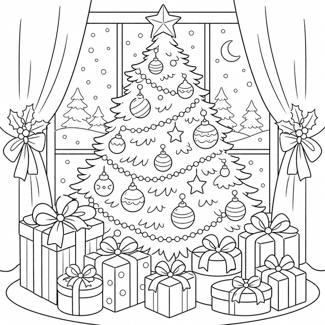 Sezonowy — Christmas – choinka i prezenty