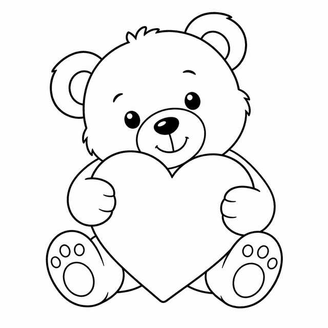 Proste — Miś z sercem