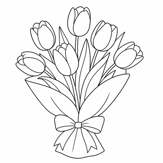 Proste — Bukiet tulipanów