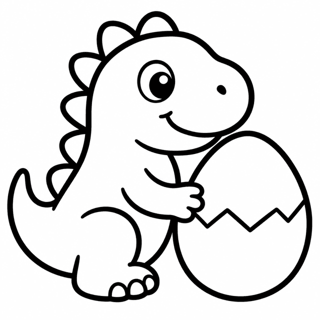 Podstawowy dla Maluchów — Dinozaur i jajko